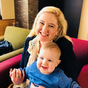 Mummy and Oscar at Sofitel Brisbane enjoying High tea with family